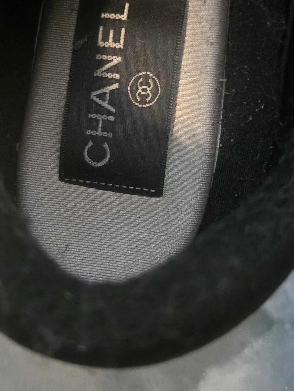 CHANEL suede sneakers